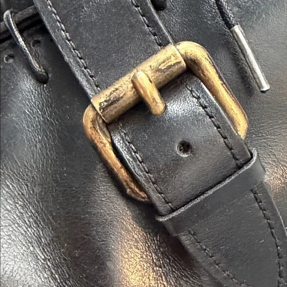 Men's Black Leather Dress Shoes - Picture 3 of 6